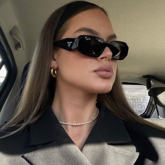 NEW PRADA PR17WS BLACK SUNGLASSES PRADA PR 17WS 1AB5S0 NEW PRADA SYMBOLE SPR 17W - Picture 1 of 13